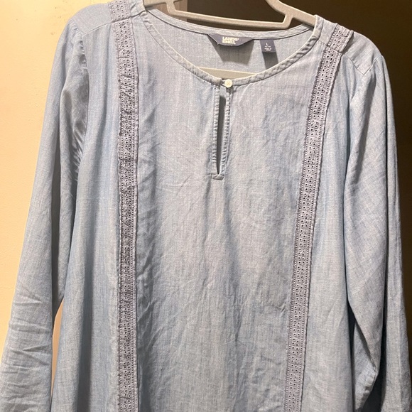 Land’s End Denim Stylish Dress, size LG - Picture 3 of 5